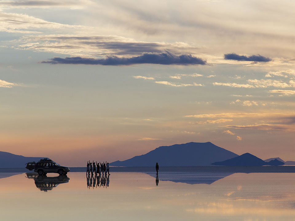 Salar De Uyuni, the world’s largest mirror. 